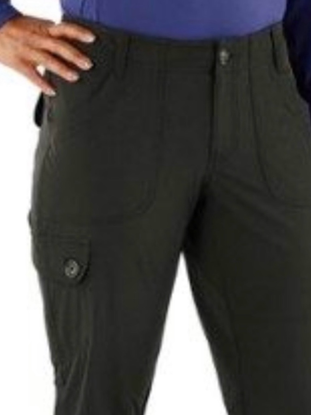REI Northway Cargo Pants Size 14 Gray Nylon Hiking Outdoor Stretch